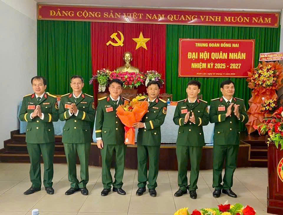 Hội đồng Quân nhân Trung đoàn Đồng Nai tổ chức thành công Đại hội Quân nhân, nhiệm kỳ 2025-2027